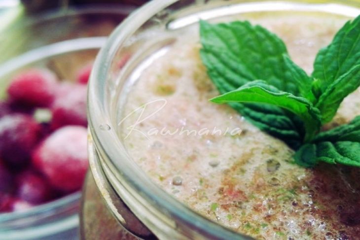 Banánovo-malinové smoothie