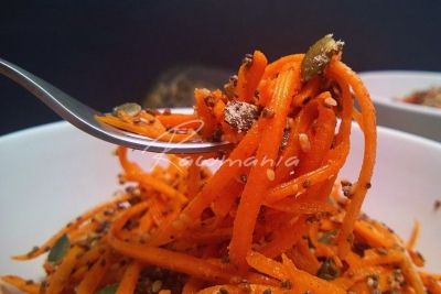 Kořeněné mrkvové špagety